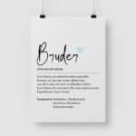 Bild von   bruder definition personalisjpg | fotogeschenkideende 🎀 Geschenke mit eigenem Foto Motiv o Text