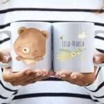 Bild von   baer aquarell mit kindernamenjpg | fotogeschenkideende 🎀 Geschenke mit eigenem Foto Motiv o Text