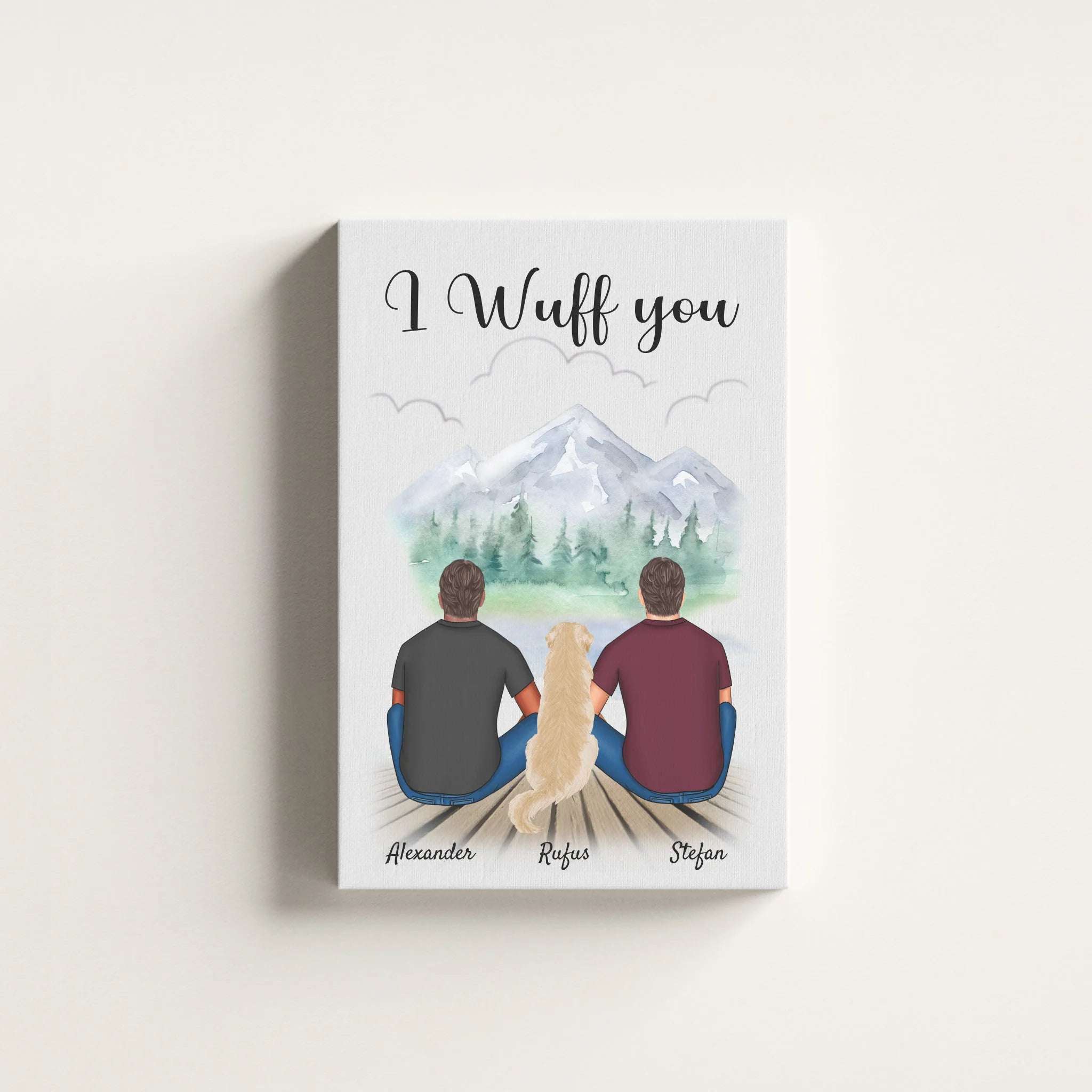 Bild von   maenner mit hunden personalijpg | fotogeschenkideende 🎀 Geschenke mit eigenem Foto Motiv o Text