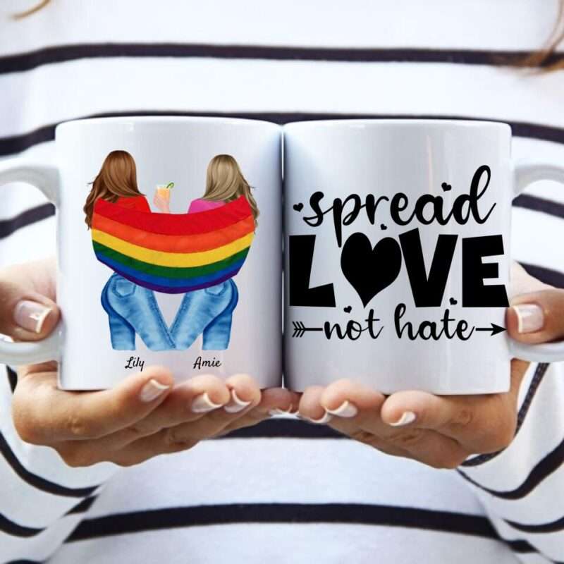 "Liebe hat kein Geschlecht" LGBTQ+ - Personalisierte Tasse