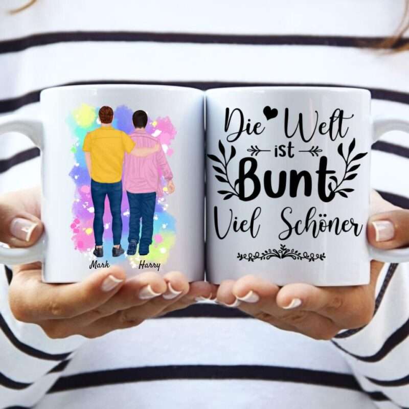 "Life gets better together" LGBTQ+ - Personalisierte Tasse
