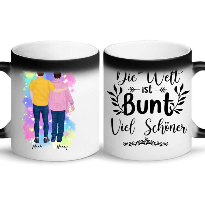 "Life gets better together" LGBTQ+ - Personalisierte Tasse
