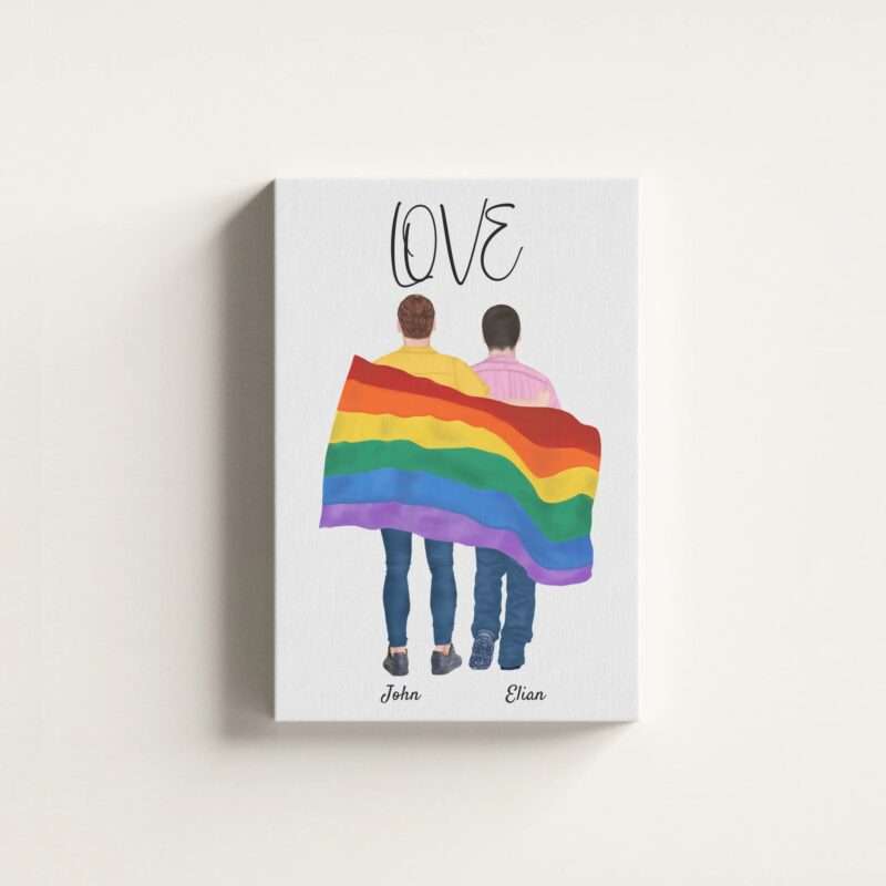 "Life gets better together" LGBTQ+ - Personalisierter Kunstdruck (Poster, Leinwand)