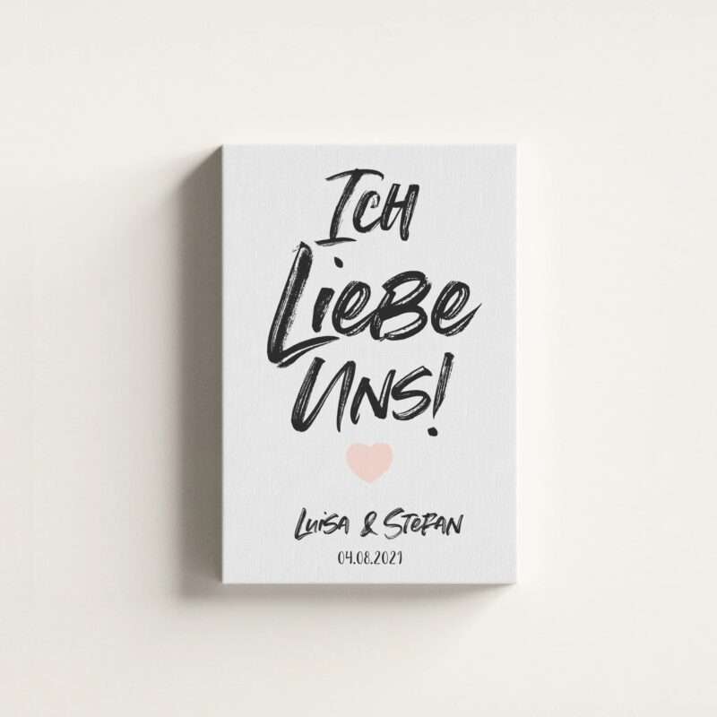 Pärchen "Ich liebe uns!" - Personalisierter Kunstdruck (Poster / Leinwand)