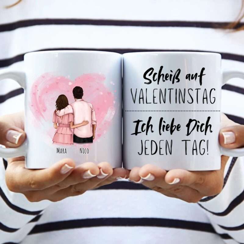 Pärchen “Dir gehört mein Herz”- Personalisierte Tasse