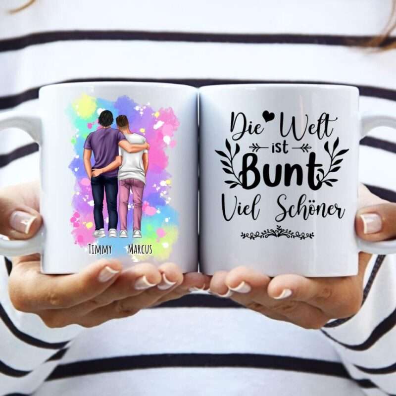 "Weil Liebe siegt" LGBTQ+ - Personalisierte Tasse