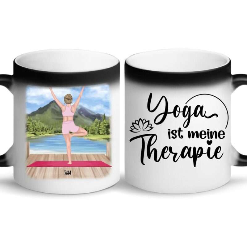 Yoga Freundinnen - Personalisierte Tasse