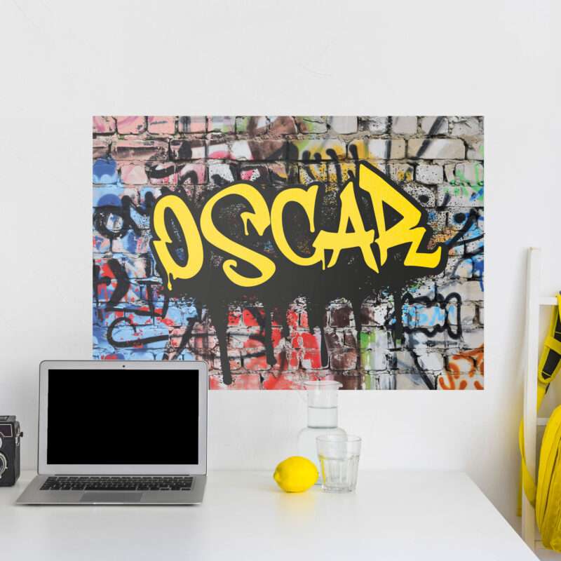 Poster Graffiti Kunst personalisiert Jugendzimmer