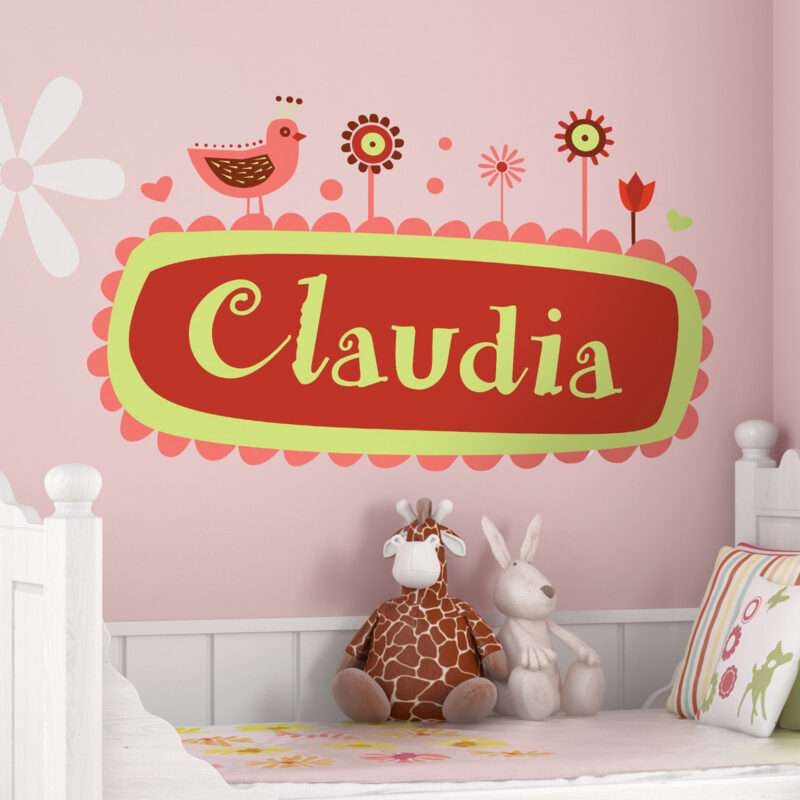 Personalisierbares Namensschild Aufkleber