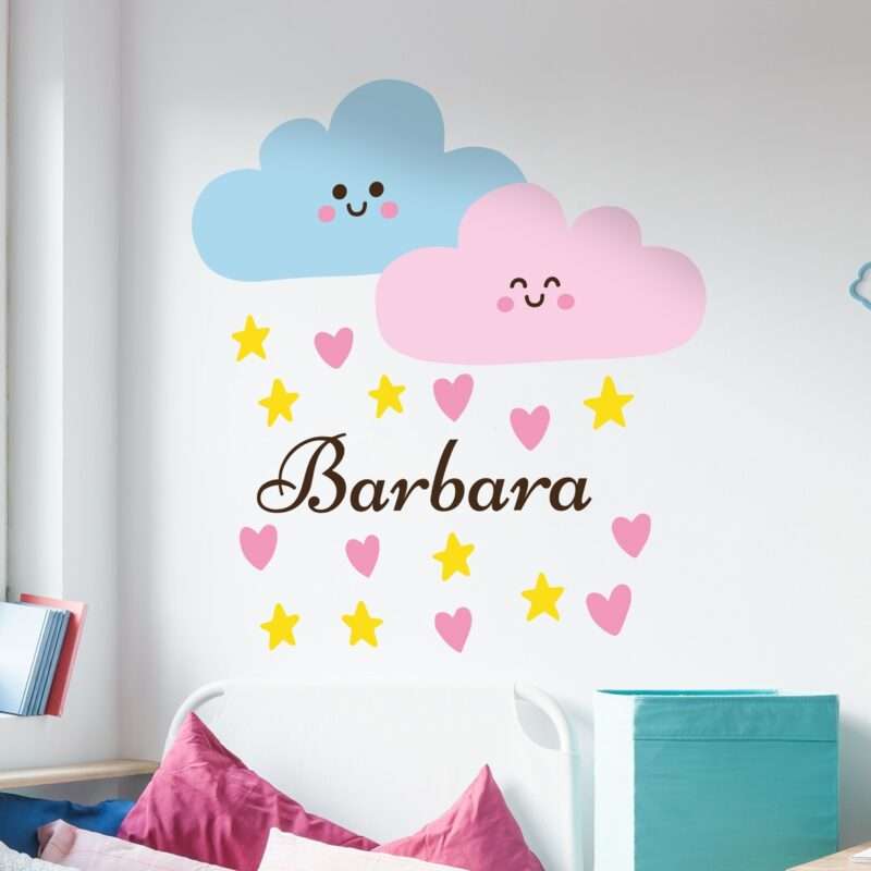 Personalisierbare Wolken Aufkleber