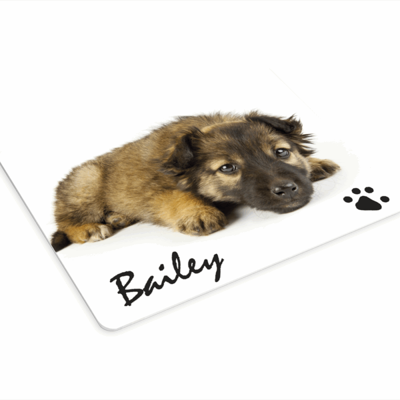 Mousepad mit Namen Personalisiertes hundefoto und name