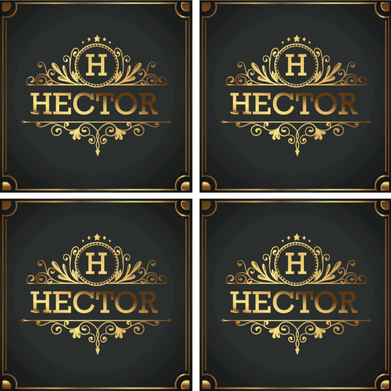 personalisierte Untersetzer Eleganz