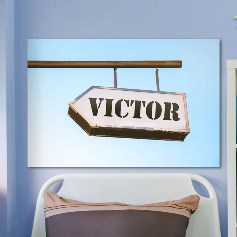 Leinwandbild Teenager Personalisiertes zeichen