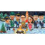 Bild von   karikatur vom foto gruppe dejpg | fotogeschenkideende 🎀 Geschenke mit eigenem Foto Motiv o Text