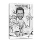 🖼 200216-1-karikatur-vom-foto-workaholijpg | fotogeschenkideen.de 🎀 Geschenke mit eigenem Foto, Motiv o. Text Bild von karikatur vom foto workaholijpg | fotogeschenkideende 🎀 Geschenke mit eigenem Foto Motiv o Text