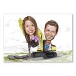 Bild von   karikatur vom foto liebe gehjpg | fotogeschenkideende 🎀 Geschenke mit eigenem Foto Motiv o Text