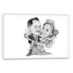 Bild von   karikatur vom foto hochzeitsjpg | fotogeschenkideende 🎀 Geschenke mit eigenem Foto Motiv o Text