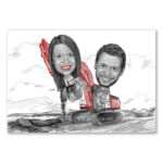 Bild von   karikatur vom foto liebe gehjpg | fotogeschenkideende 🎀 Geschenke mit eigenem Foto Motiv o Text