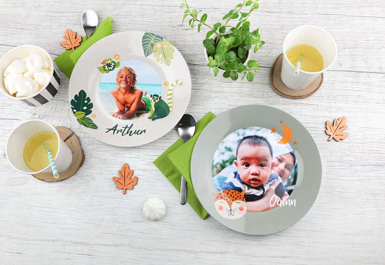 Bild von   kinderteller mit fotojpg | fotogeschenkideende 🎀 Geschenke mit eigenem Foto Motiv o Text