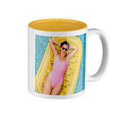 Bild von   fototasse gelbe innenseitejpg | fotogeschenkideende 🎀 Geschenke mit eigenem Foto Motiv o Text