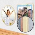 Bild von   holz wanduhr mit fotojpg | fotogeschenkideende 🎀 Geschenke mit eigenem Foto Motiv o Text