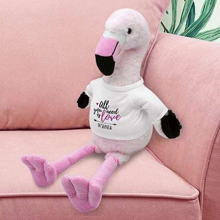 Bild von   flamingo kuscheltier mit namjpg | fotogeschenkideende 🎀 Geschenke mit eigenem Foto Motiv o Text