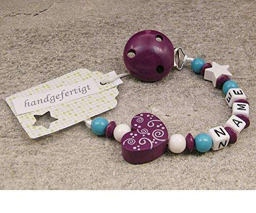 Bild von   baby schnullerkette mit namenjpg | fotogeschenkideende 🎀 Geschenke mit eigenem Foto Motiv o Text