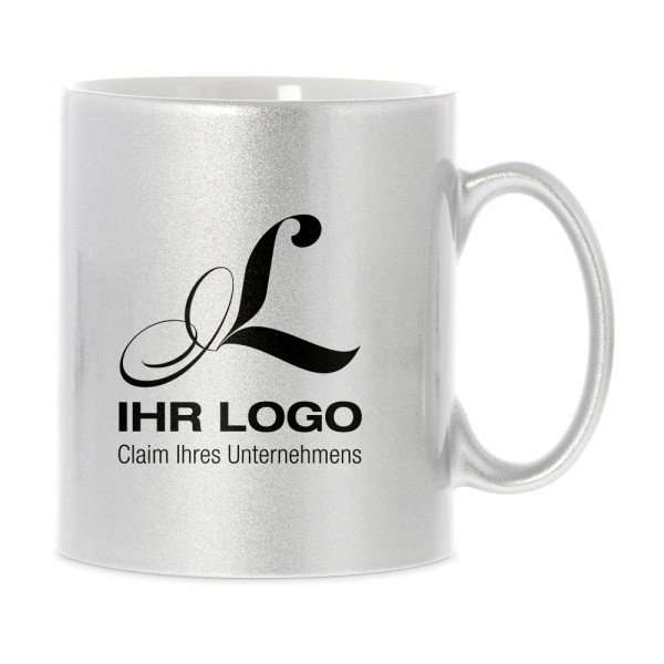 Bild von   keramiktasse silber individueljpg | fotogeschenkideende 🎀 Geschenke mit eigenem Foto Motiv o Text