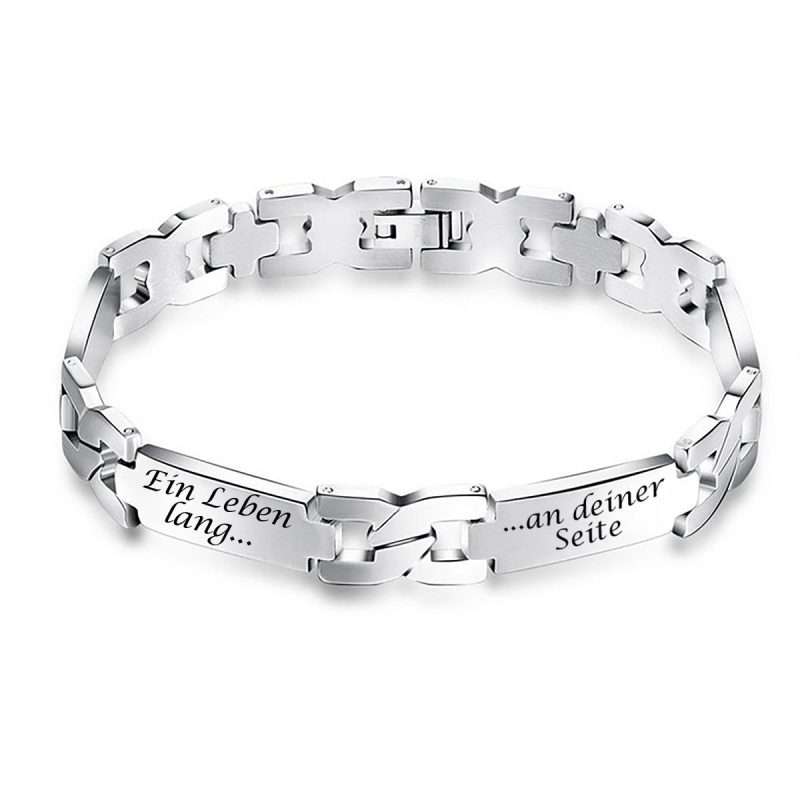 Bild von   edelstahlarmband mit gravurplajpg | fotogeschenkideende 🎀 Geschenke mit eigenem Foto Motiv o Text