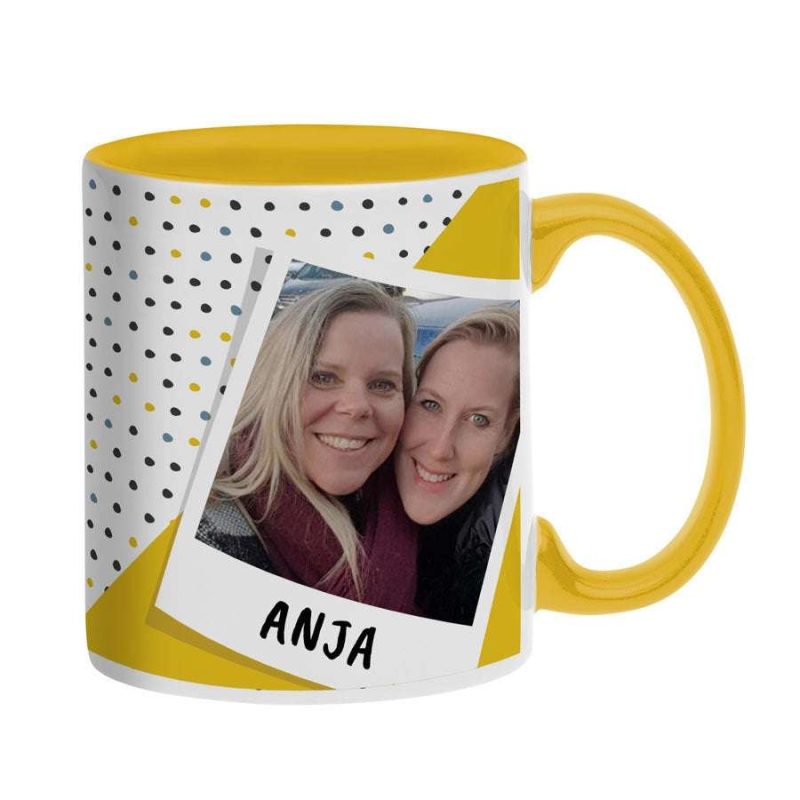 Bild von   tasse mit foto gelbjpg | fotogeschenkideende 🎀 Geschenke mit eigenem Foto Motiv o Text