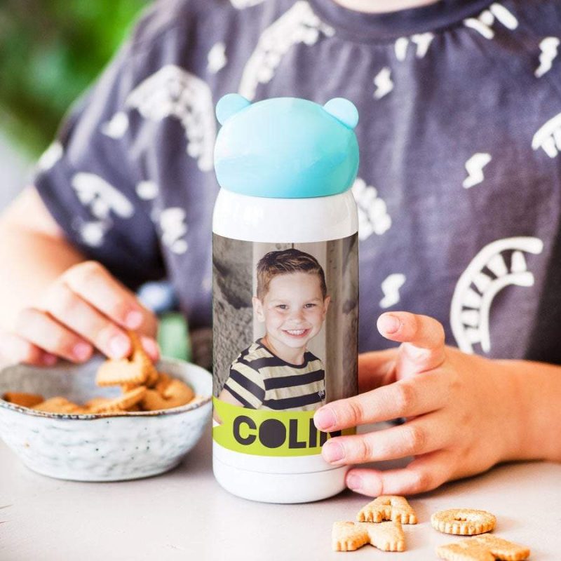 Bild von   edelstahl trinkflasche fuer kijpg | fotogeschenkideende 🎀 Geschenke mit eigenem Foto Motiv o Text