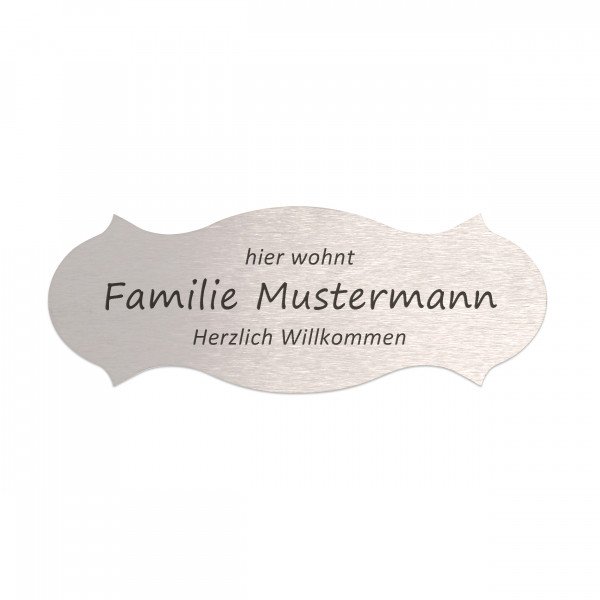 Bild von   tuerschild aus edelstahl gravjpg | fotogeschenkideende 🎀 Geschenke mit eigenem Foto Motiv o Text
