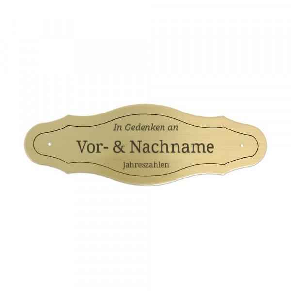 Bild von   gedenkschild aus messing gravjpg | fotogeschenkideende 🎀 Geschenke mit eigenem Foto Motiv o Text