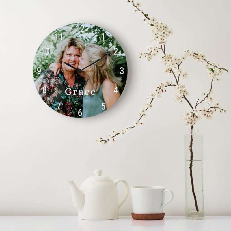 Bild von   uhr rund gross hartfaserjpg | fotogeschenkideende 🎀 Geschenke mit eigenem Foto Motiv o Text