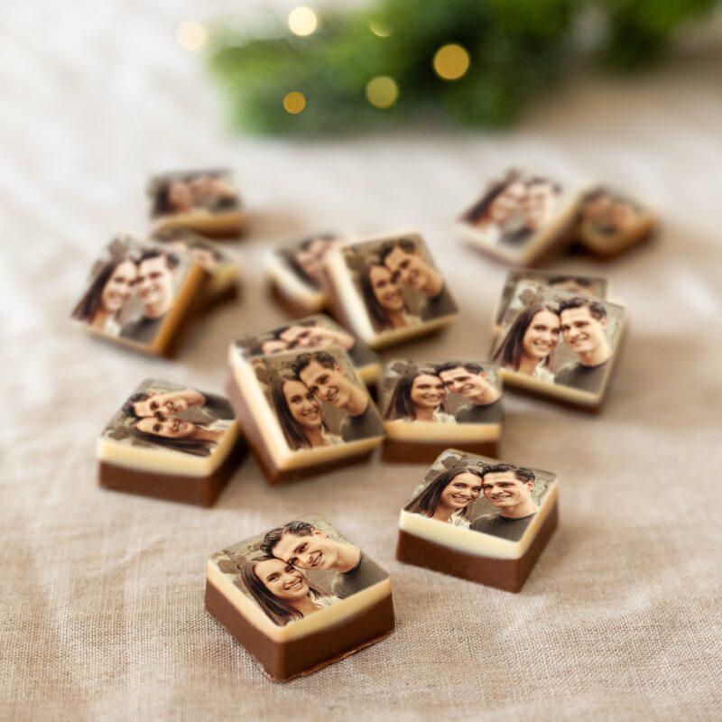 Bild von   pralinen quadrat massivjpg | fotogeschenkideende 🎀 Geschenke mit eigenem Foto Motiv o Text