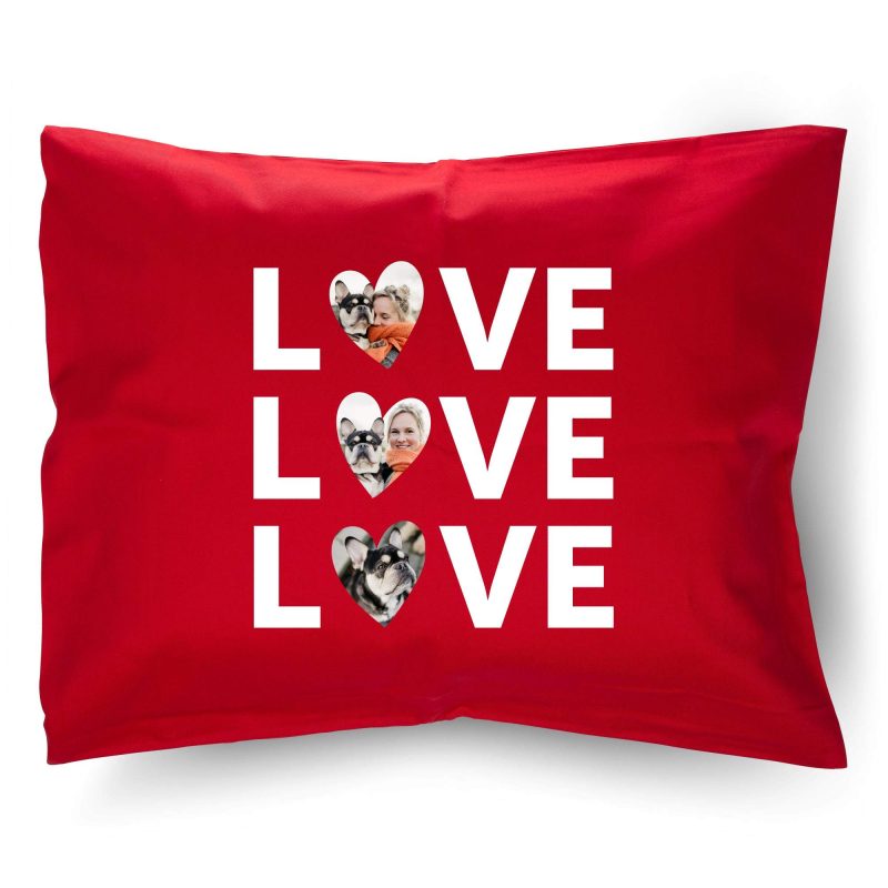 Bild von   kissen xcm rot ohnejpg | fotogeschenkideende 🎀 Geschenke mit eigenem Foto Motiv o Text