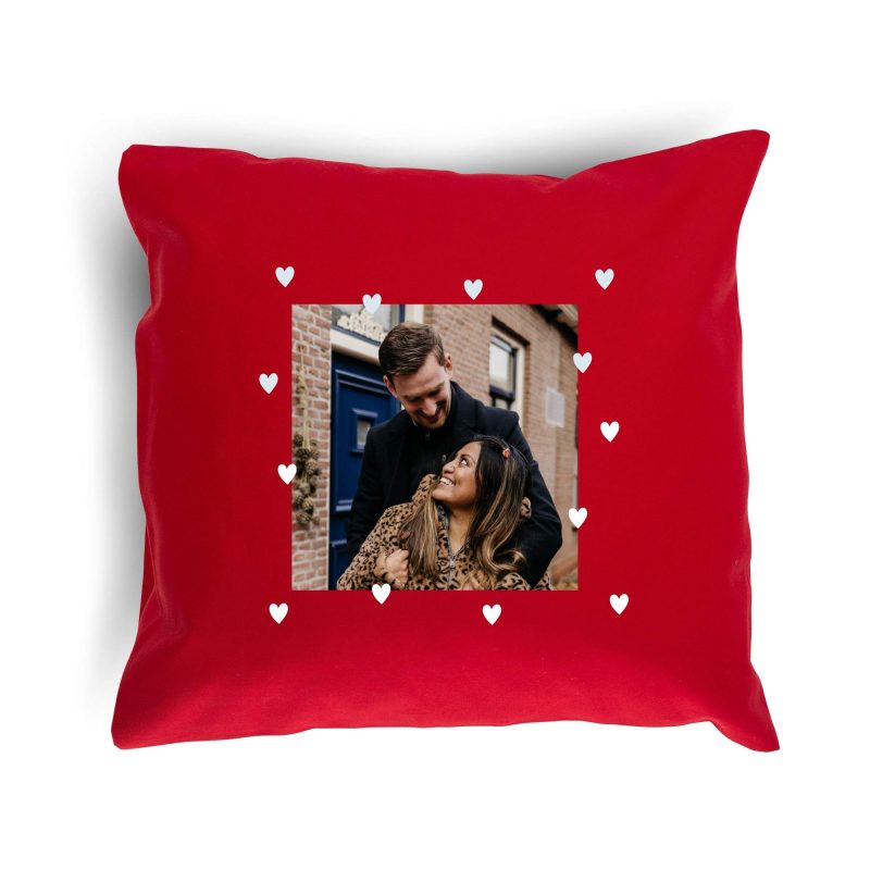 Bild von   kissen  x  cm rot mijpg | fotogeschenkideende 🎀 Geschenke mit eigenem Foto Motiv o Text