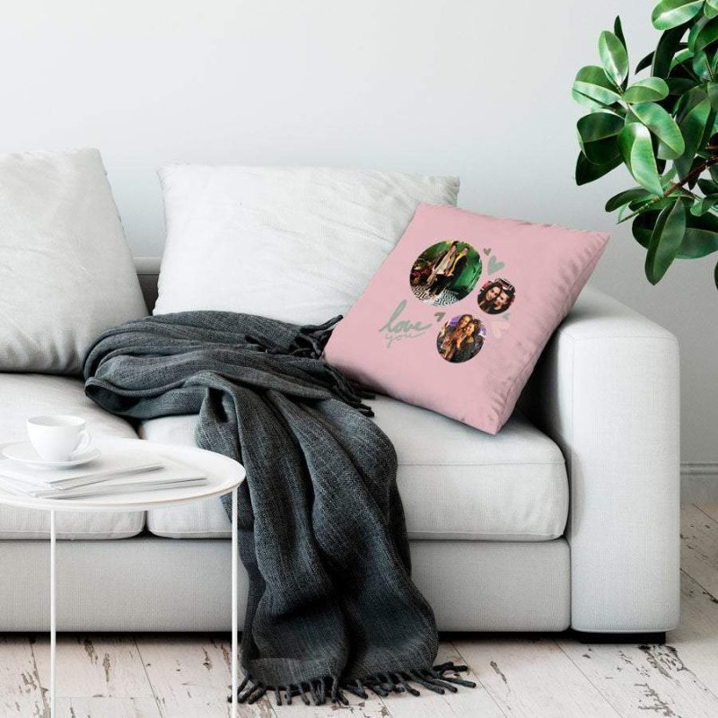 Bild von   liebeskissen gross rosajpg | fotogeschenkideende 🎀 Geschenke mit eigenem Foto Motiv o Text