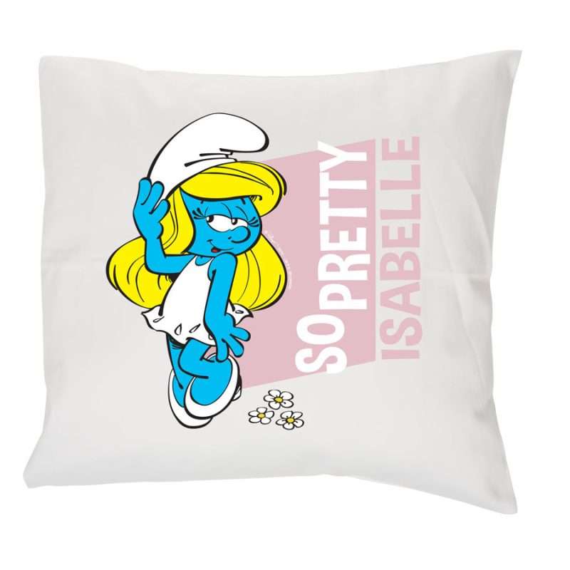 Bild von   die schluempfe kissen weissjpg | fotogeschenkideende 🎀 Geschenke mit eigenem Foto Motiv o Text