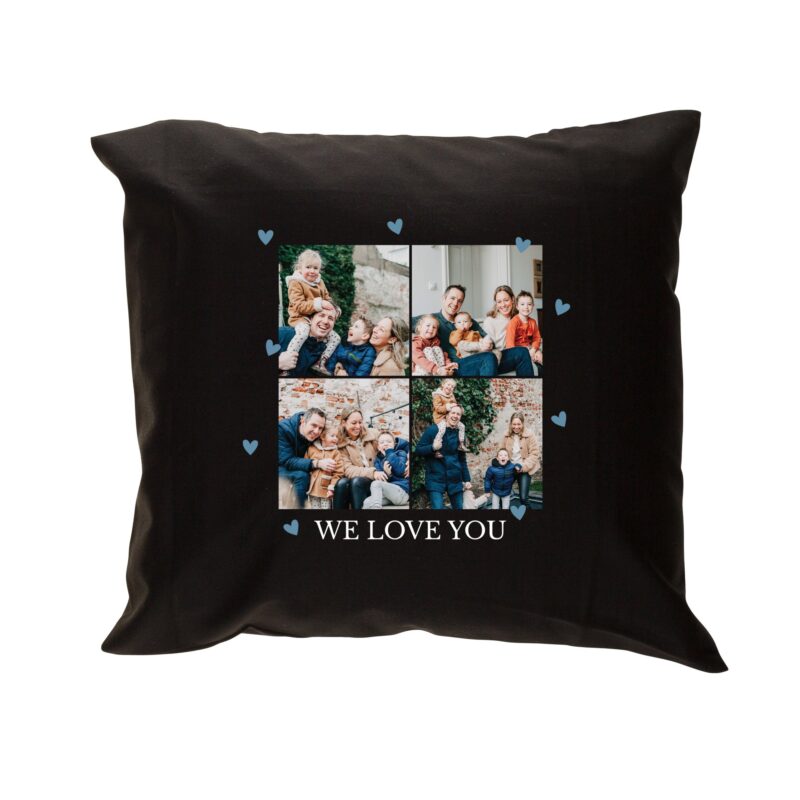 Bild von   vatertag kissen schwarzjpg | fotogeschenkideende 🎀 Geschenke mit eigenem Foto Motiv o Text