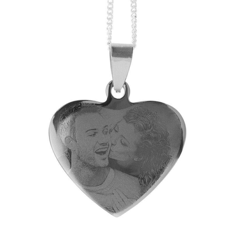 Bild von   anhaenger herz silberfarbenjpg | fotogeschenkideende 🎀 Geschenke mit eigenem Foto Motiv o Text