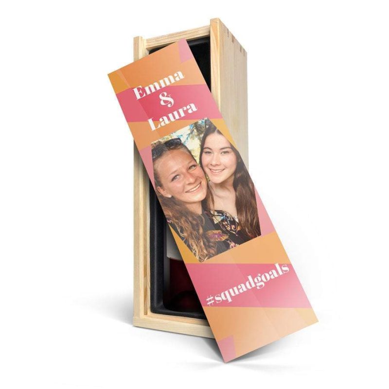 Bild von   wein in bedruckter kister bejpg | fotogeschenkideende 🎀 Geschenke mit eigenem Foto Motiv o Text