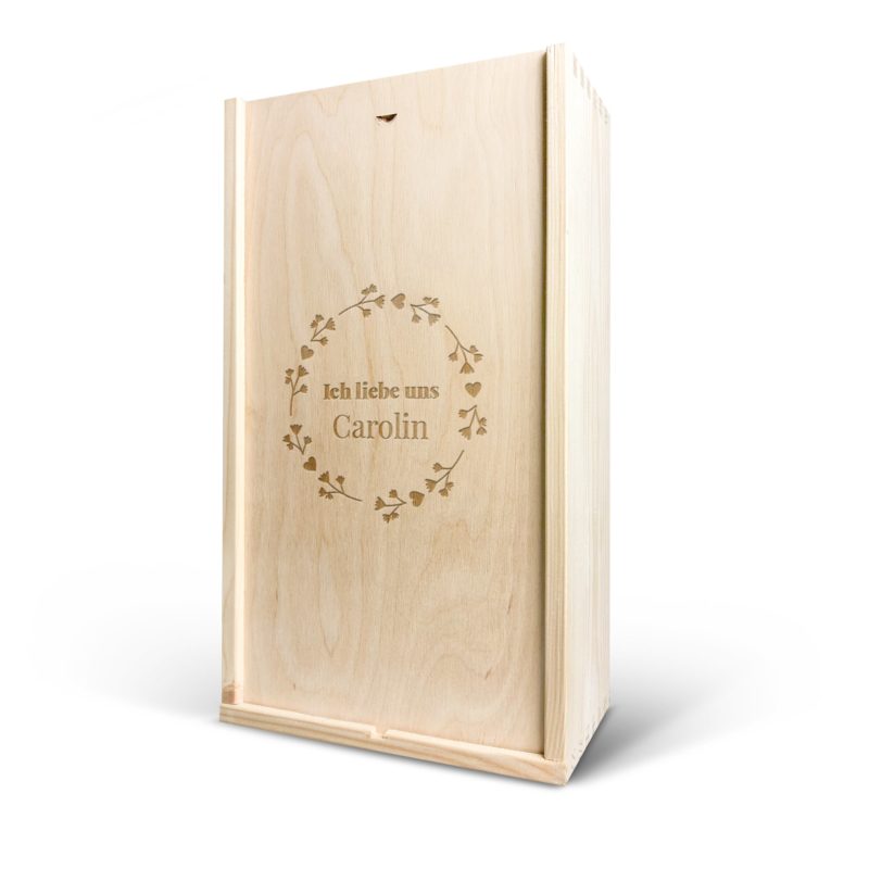 Bild von   weinkiste aus holz mit gravurjpg | fotogeschenkideende 🎀 Geschenke mit eigenem Foto Motiv o Text