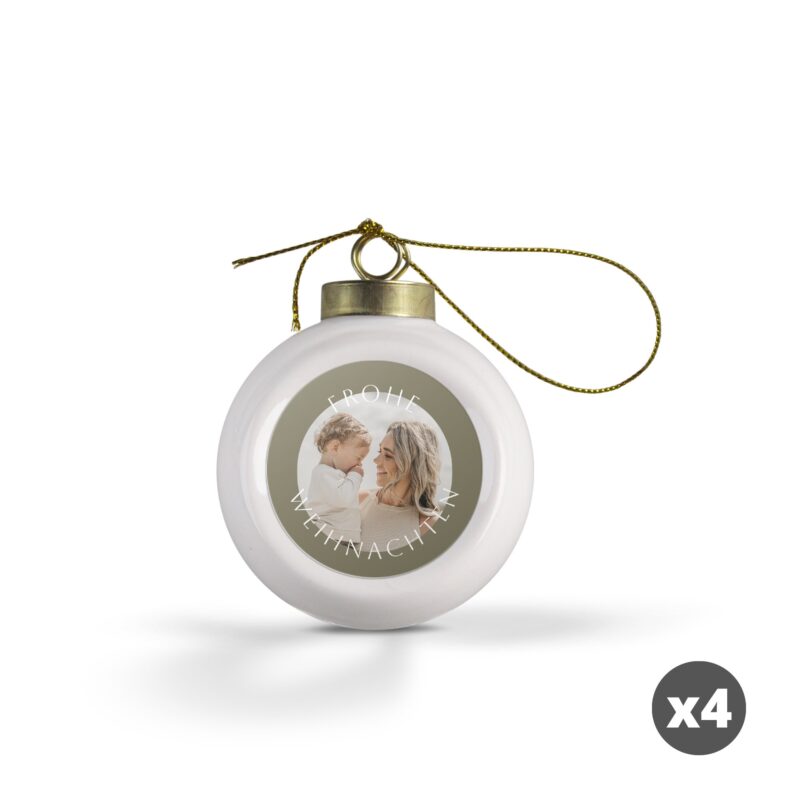 Bild von   weihnachtskugeln keramik jpg | fotogeschenkideende 🎀 Geschenke mit eigenem Foto Motiv o Text