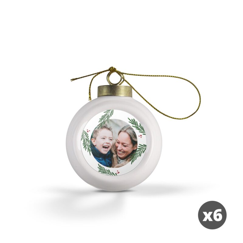 Bild von   weihnachtskugeln keramik jpg | fotogeschenkideende 🎀 Geschenke mit eigenem Foto Motiv o Text