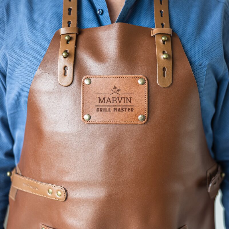 Bild von   grillschuerze leder braunjpg | fotogeschenkideende 🎀 Geschenke mit eigenem Foto Motiv o Text