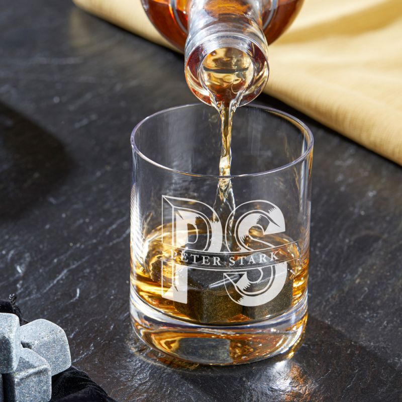 Whiskyglas mit Gravur - Initial - Personalisiert