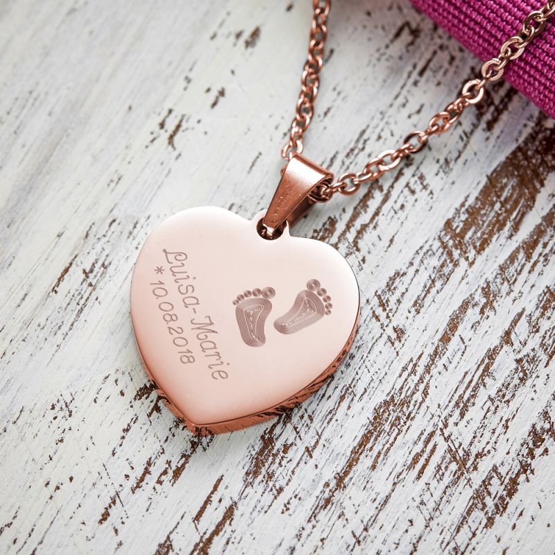 Bild von   herz anhaenger kette mit gravujpg | fotogeschenkideende 🎀 Geschenke mit eigenem Foto Motiv o Text
