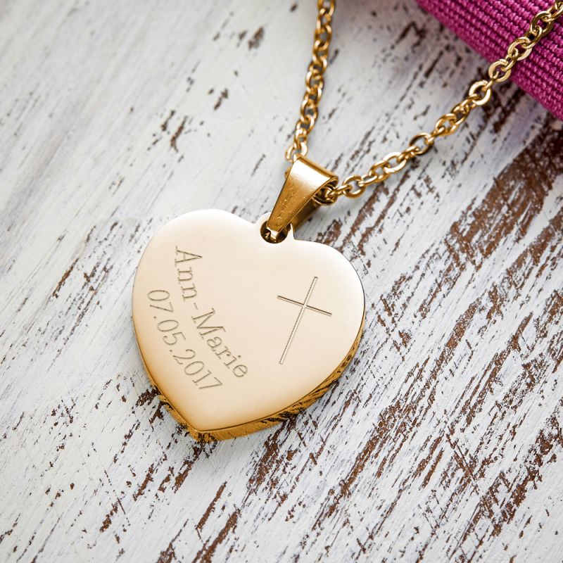 Bild von   herz anhaenger kette mit gravujpg | fotogeschenkideende 🎀 Geschenke mit eigenem Foto Motiv o Text