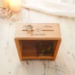 Bild von   holz spardose zur hochzeit mitjpg | fotogeschenkideende 🎀 Geschenke mit eigenem Foto Motiv o Text